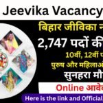 Bihar Jeevika Vacancy