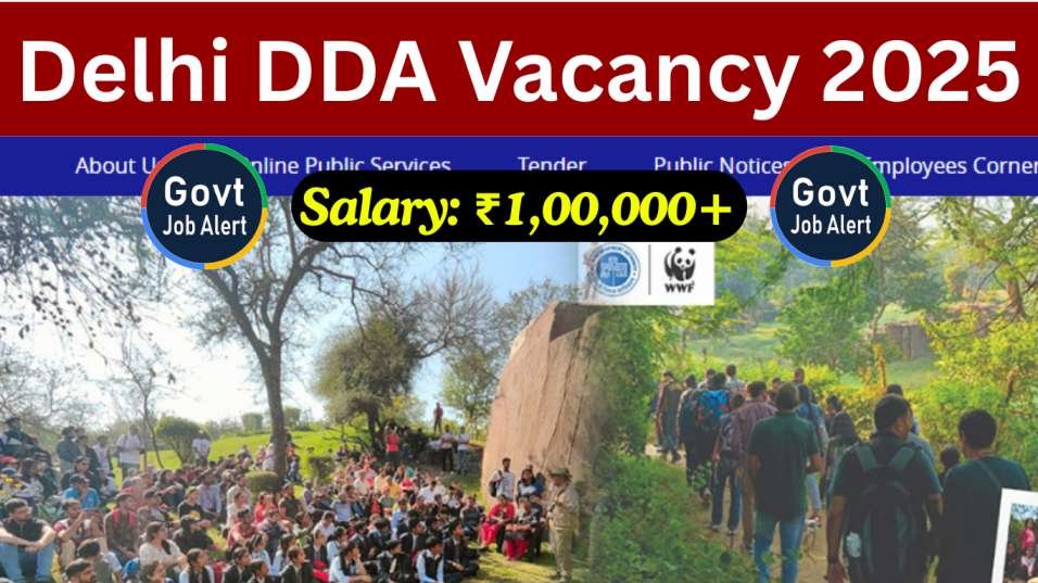 Delhi DDA Vacancy 2025