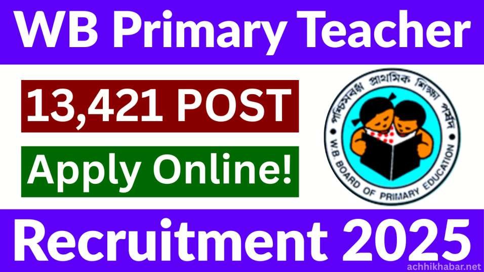 WB Primary Teacher Recruitment 2025